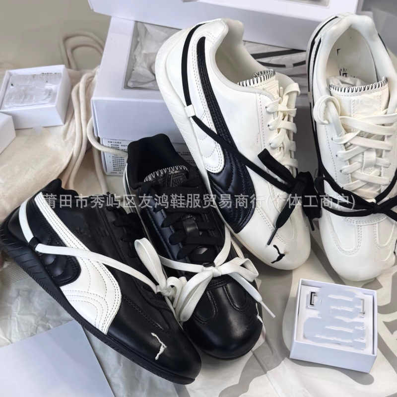 Double Shoelaces Speedcat Series Couple's Thin-Soled Racing German Training Versatile Casual Shoes Unisex Trendy Versatile