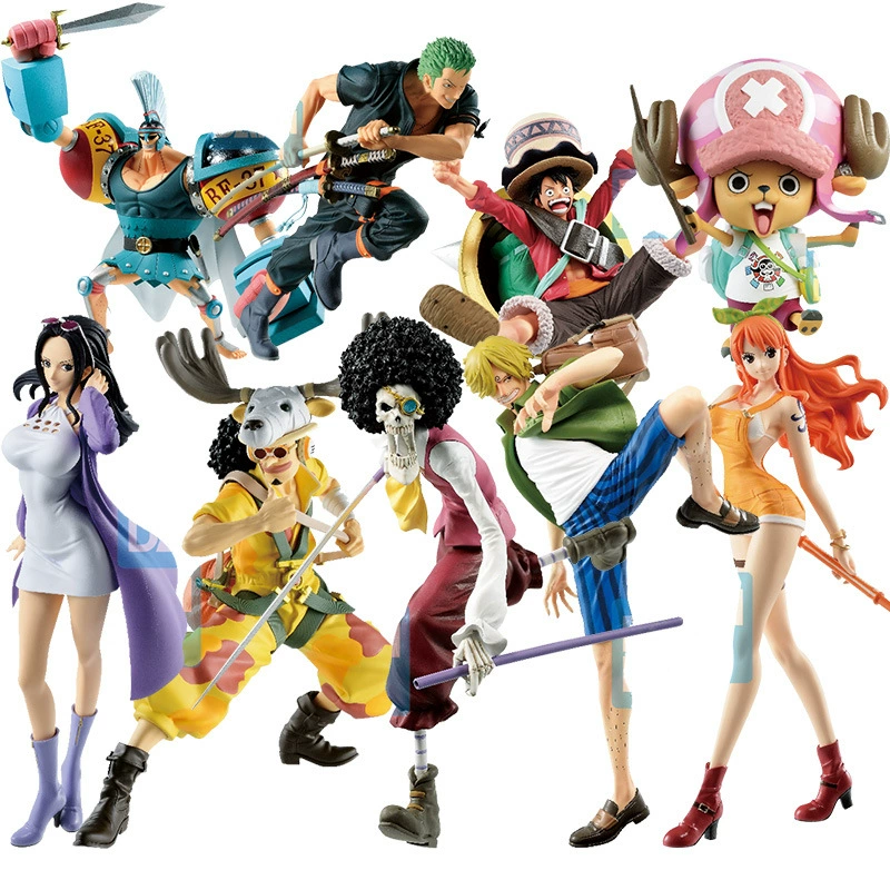 Фабрика очков Bandai: One Piece, падение действия, театр, Луффи Саурон Джонана Май Робин Горы управления подарки