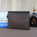 Brown Check Square Bag