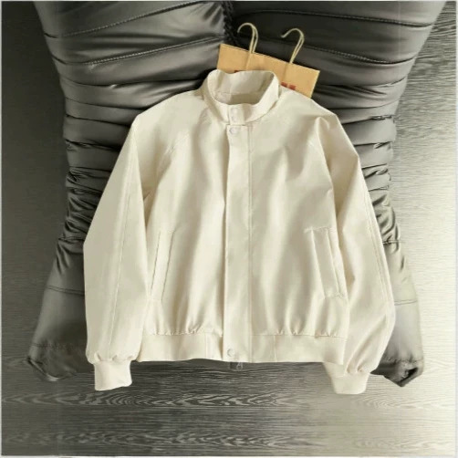 2026 Autumn Foreign Trade American Style Casual Stand Collar Cardigan Flight Jacket Men's Loose Plus Size Windbreaker Coat 2026 Autumn Foreign Trade American Style Casual Stand Collar Cardigan Flight Jacket Men's Loose Plus Size Windbreaker Coat