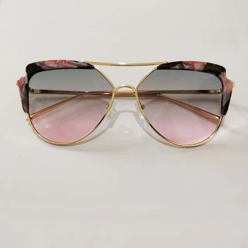 新款眉毛边金属框太阳眼镜素颜显瘦街拍时尚炫彩遮阳镜文艺护目镜