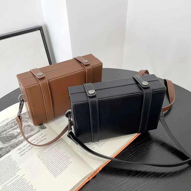Box, trend one-shoulder bag, small bag, for beloved