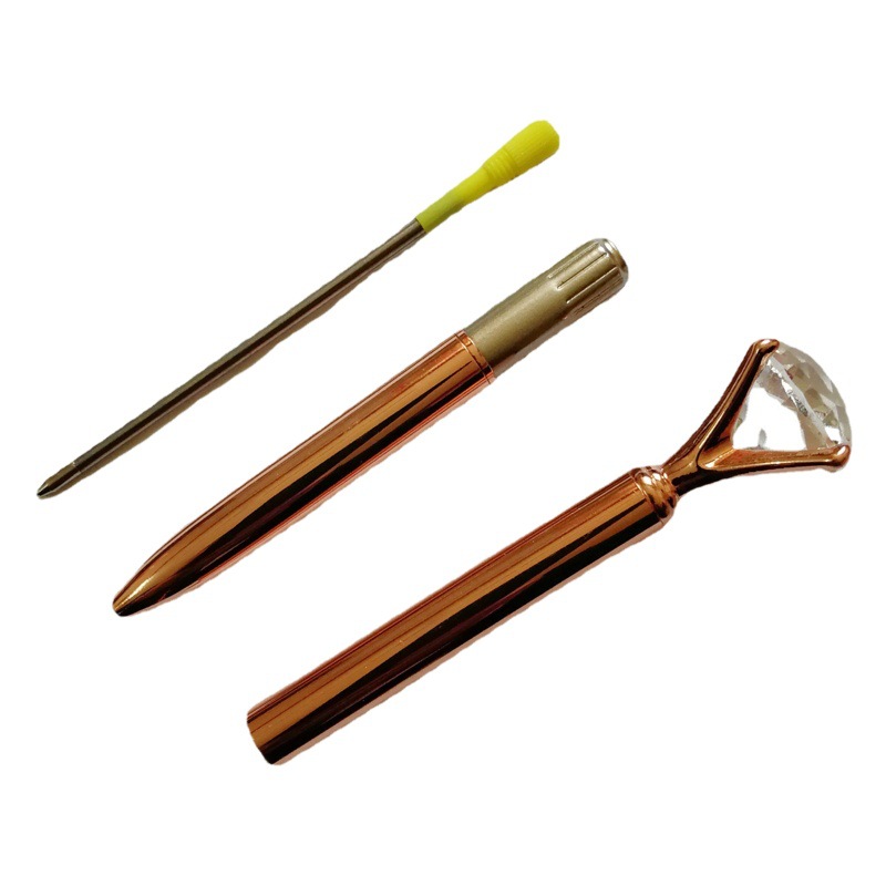 Fábrica al por mayor gran diamante pluma bolígrafo cristal diamante pluma publicidad regalo pluma creativa diamante pluma metal bolígrafo