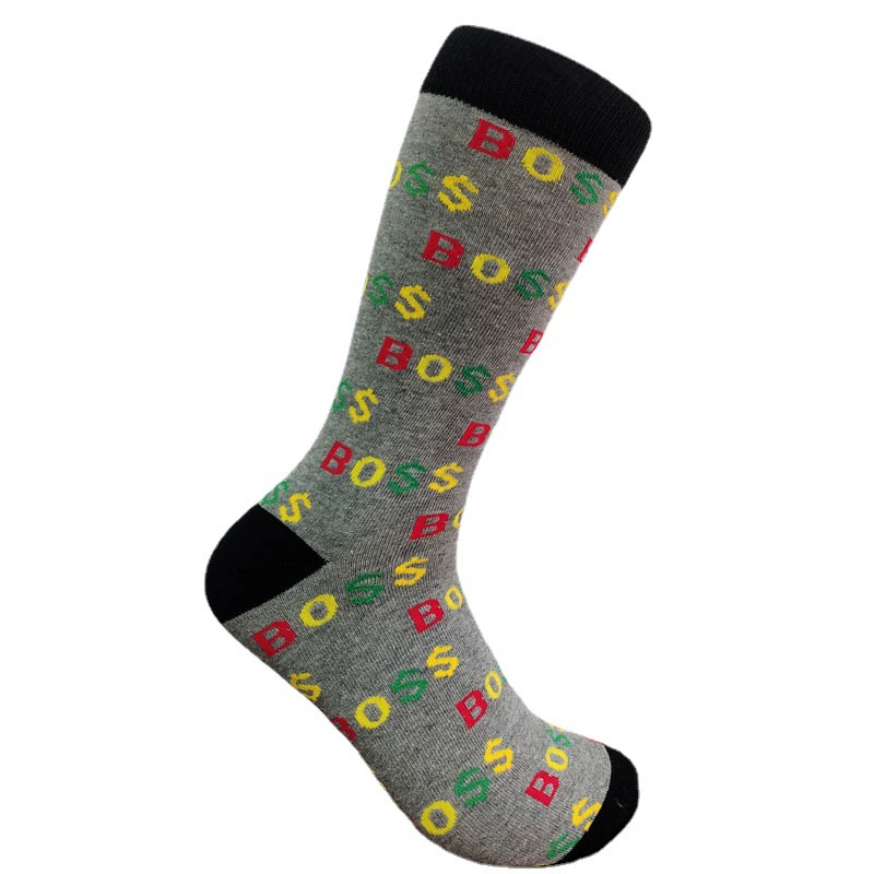 Amazon трансграничные новые носки оптом бренд Tide с буквой чулок в европейских и американских носках Street Tide