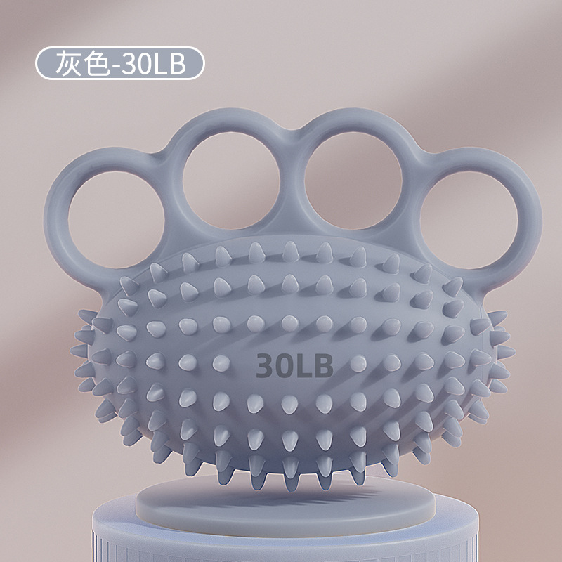 Suministro directo de silicona de cuatro dedos Bola de erizo Masaje de recuperación de la fuerza de la mano Bola de agarre anti-caída Bola de entrenamiento de rehabilitación