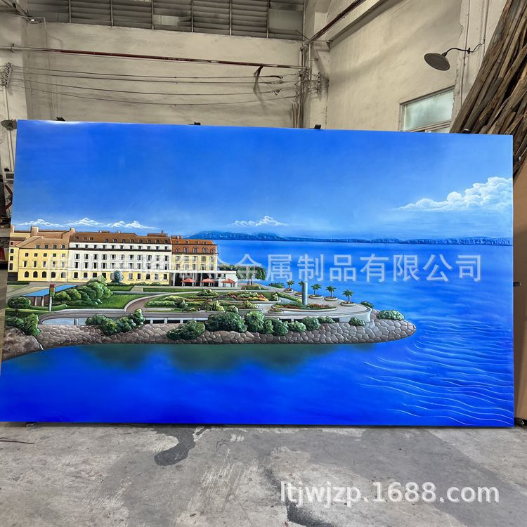 彩绘锻铜浮雕壁画 纯手工锻铜浮雕壁画厂家 手绘壁画金属铜壁画