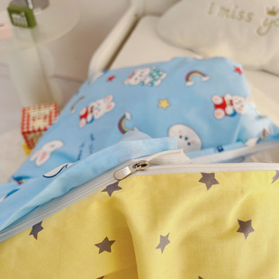 Ice feather 2023 new 60 cotton children's single quilt cover kindergarten quilt soybean quilt quilt quilt