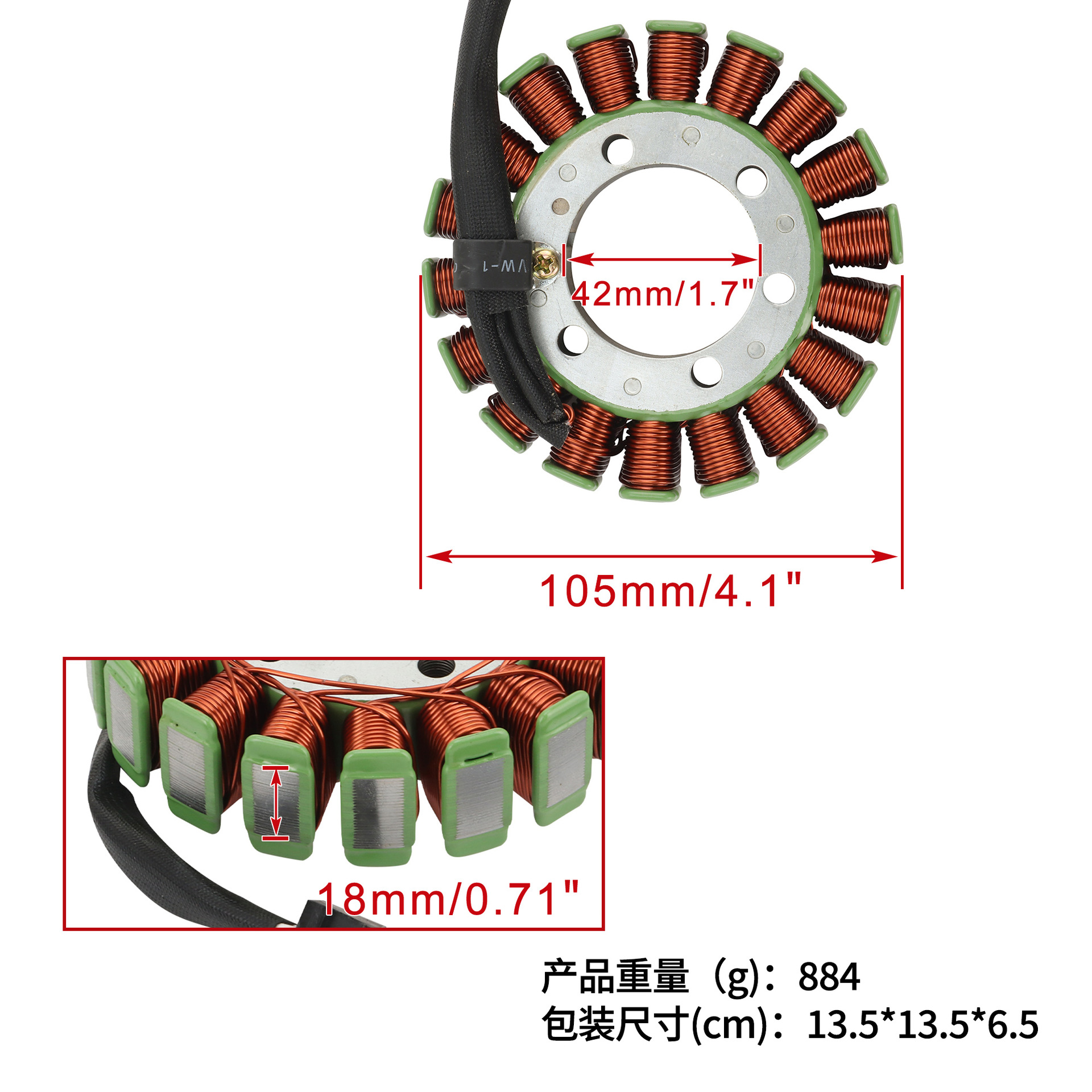 Stator Ignition Coil Parts Suitable for Klz1000A Versys 2012-2014 21003-0129
