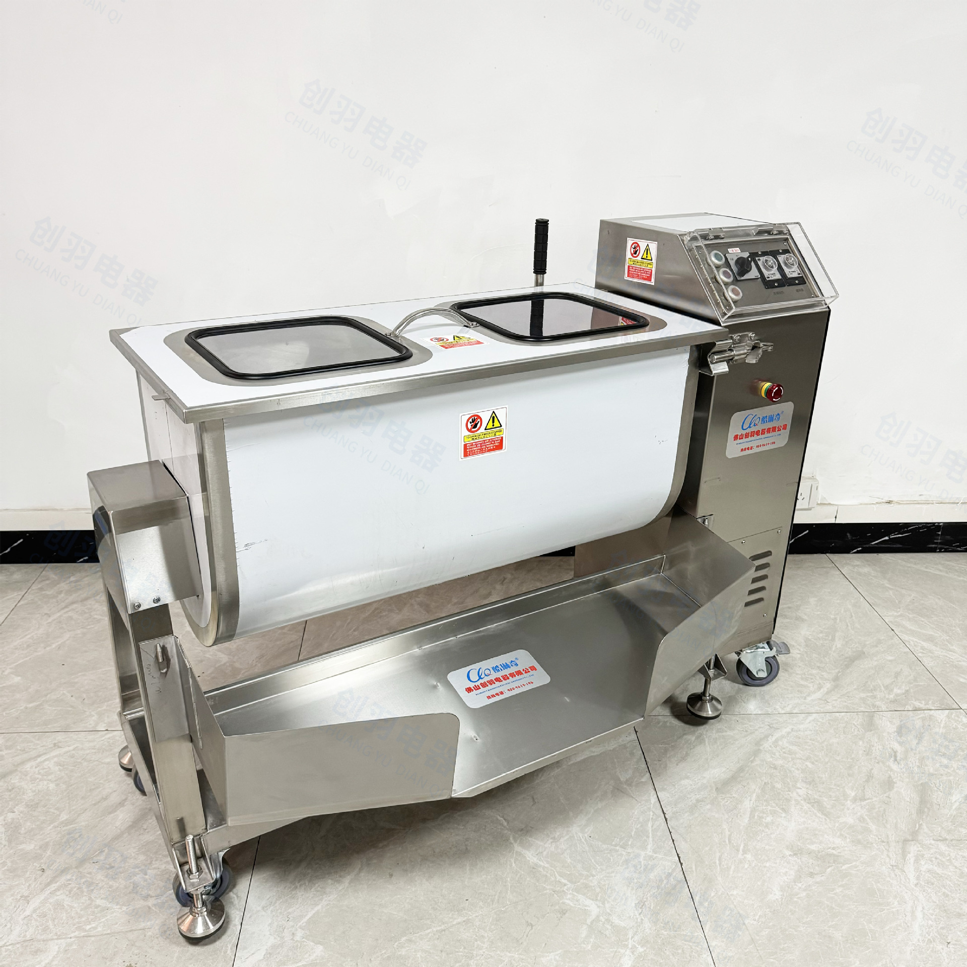 台湾大容量100-150-300L不锈钢去核榴莲泥土豆泥调味料拌馅料机