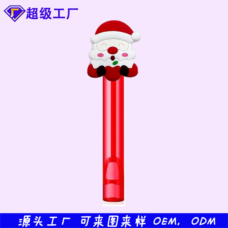 メーカー卸売サンタクロースシリーズバブル水スティックサマーパーティーカラフルなミニバブルスティック装飾ギフト|undefined