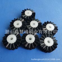 8*45*35mmPP小毛刷工业毛刷辊滚筒小型尼龙丝刷除尘空心毛刷轮圆