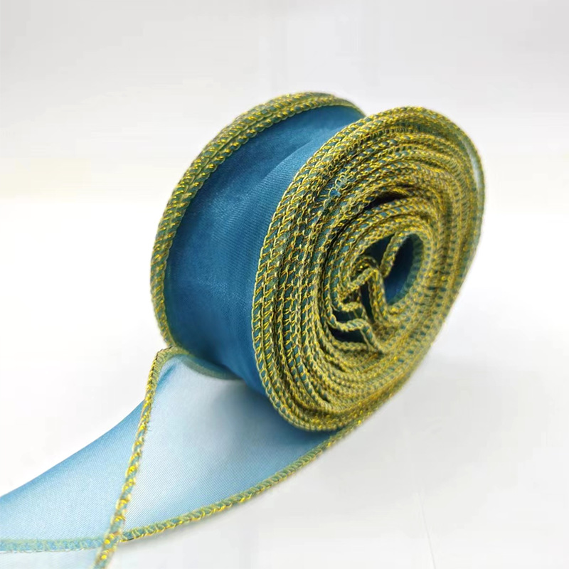 Kit de material para ramos de hilo de cola de pez de 4 cm con lazo de cinta de hilo ondulado, accesorio para el cabello con horquilla DIY, cinta decorativa, empaque simple.