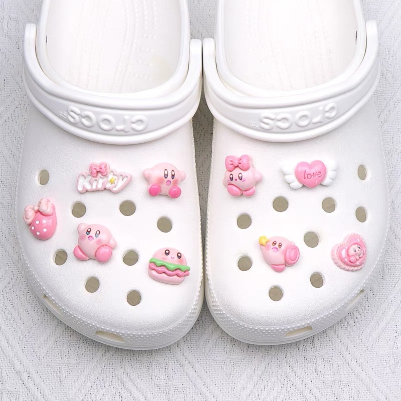 Cartoon Star Kabi diy accesorios de resina agujeros zapatos accesorios zapatos flor linda niña Kabi hebilla desmontable