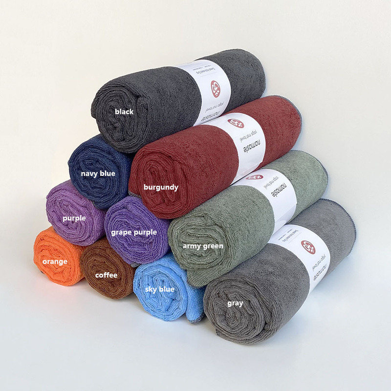 Foreign Trade Yoga Mat Towel, Sweat-Absorbent and Non-Slip, Thickened Yoga Blanket, Solid Color, Yoga Studio Opening Gift, Can Add Logo Foreign Trade Yoga Mat Towel, Sweat-Absorbent and Non-Slip, Thickened Yoga Blanket, Solid Color, Yoga Studio Opening Gift, Can Add Logo