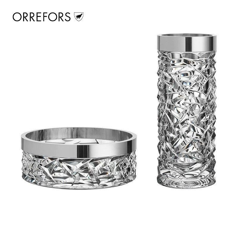 Orrefors импортная хрустальная стеклянная ваза CARAT в скандинавском стиле для гостиной цветочная композиция для украшения высокого подсвечника