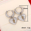 Zirconium hip-hop style, earrings suitable for men and women, European style