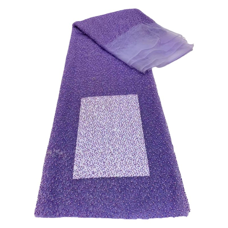Cifrado tubo burbuja de cuentas bordado velo de novia vestido de tela en stock vestido de baile tela de encaje JX3404