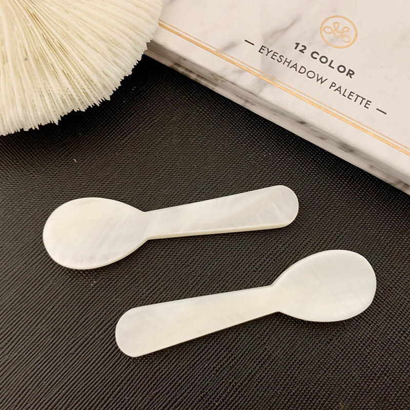 Natural Caviar Spoon For Coffee And Dessert Luxury Shell Spoon_voghion.com