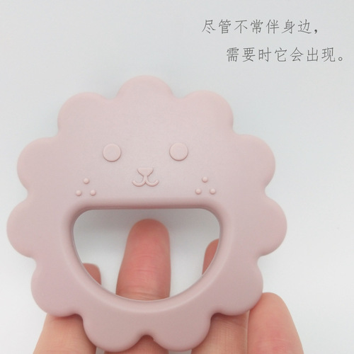 Baby teether gum massaging stick for 3-6-12 months and above, biting toy made of food-grade soft silicone, can be boiled for sterilization