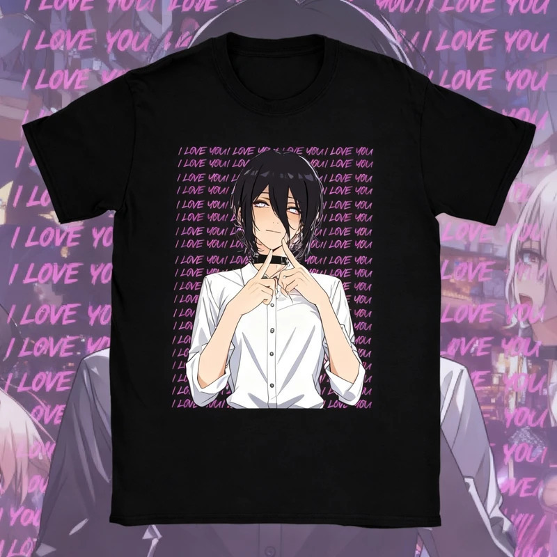 Cross-Border European Size Pure Cotton 2025 Chainsaw Man T-Shirt Anime Bomb Devil Casual Versatile Short-Sleeved Round Neck Cross-Border European Size Pure Cotton 2025 Chainsaw Man T-Shirt Anime Bomb Devil Casual Versatile Short-Sleeved Round Neck