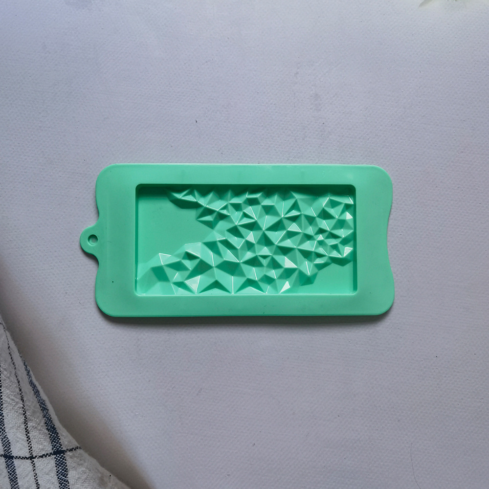 376 chocolate geométrico pastel molde de silicona gelatina torta molde de pan herramientas de horneado