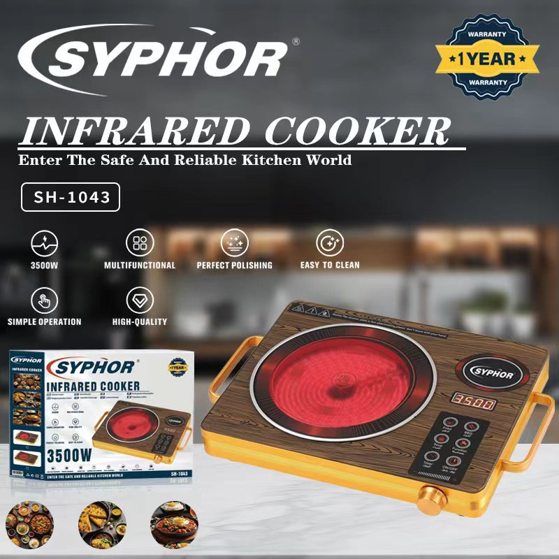 Syphor European Standard Cross-Border Home Kitchen Cooking Electric Stove Evenly Heated Touch Screen Electric Ceramic Stove Temperature Control