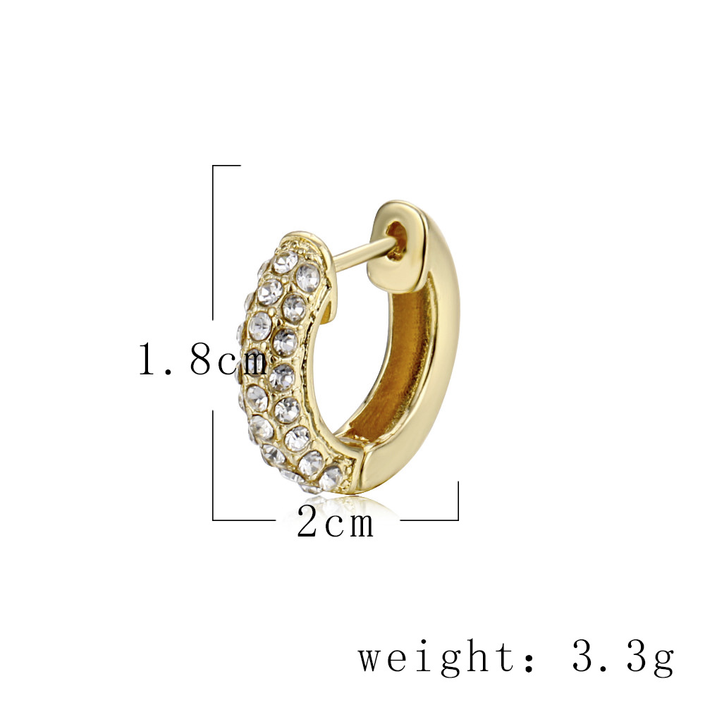 Fashion Heart Plating Inlaid Shell Copper Earrings display picture 3