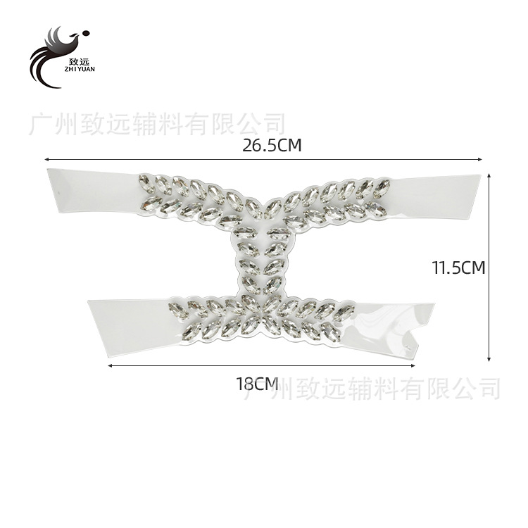 Decoraciones de zapatos transparentes con forma de garra y diamantes de imitación, accesorios para zapatos, sandalias, pantuflas, decoraciones para calzado, accesorios de ropa, muy vendidos transfronterizos.