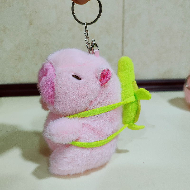 Capibara pony muñeca de peluche colgante bolsos colgante llavero lindos collares muñecas de pulsera transfronterizas