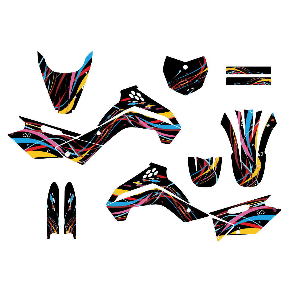 Pegatinas de motocicleta de carretera para KAWASAKI KLX 140 2008 - 2017 pegatinas de automóviles impermeables personales