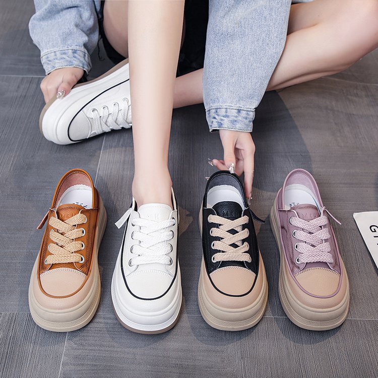 2023 Nuevos zapatos pequeños de pizarra informales, versátiles y de dos usos_voghion.com