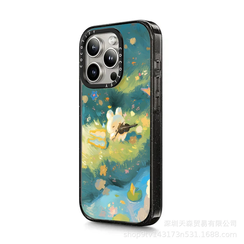 Чехол CASE Apple, ретро совместимый с iPhone16 Pro, iPhone 15, защитный чехол, цветочный принт, iphone, 15promax, 13