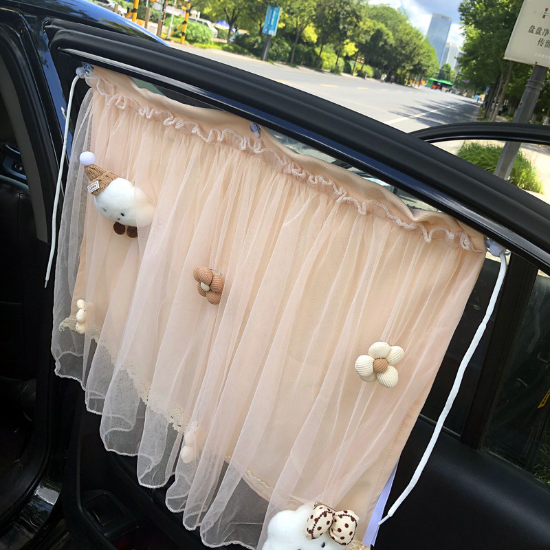Car Window Sunshade, In-Car Sun Protection Curtain, Car-Mounted Baby Sleeping Privacy Curtain for Front and Rear Seats