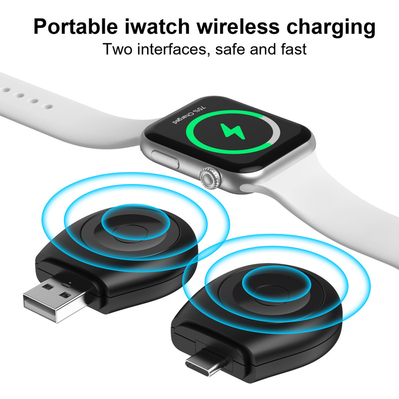 Suitable for Apple Watch Wireless Charger iWatch Magnetic Charging a Port C Port Fast Charging Apple Watch 789 Generation