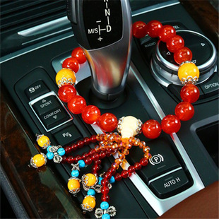Car accessories car pendant fancy agate beads jade pendant car gear beads A 145g