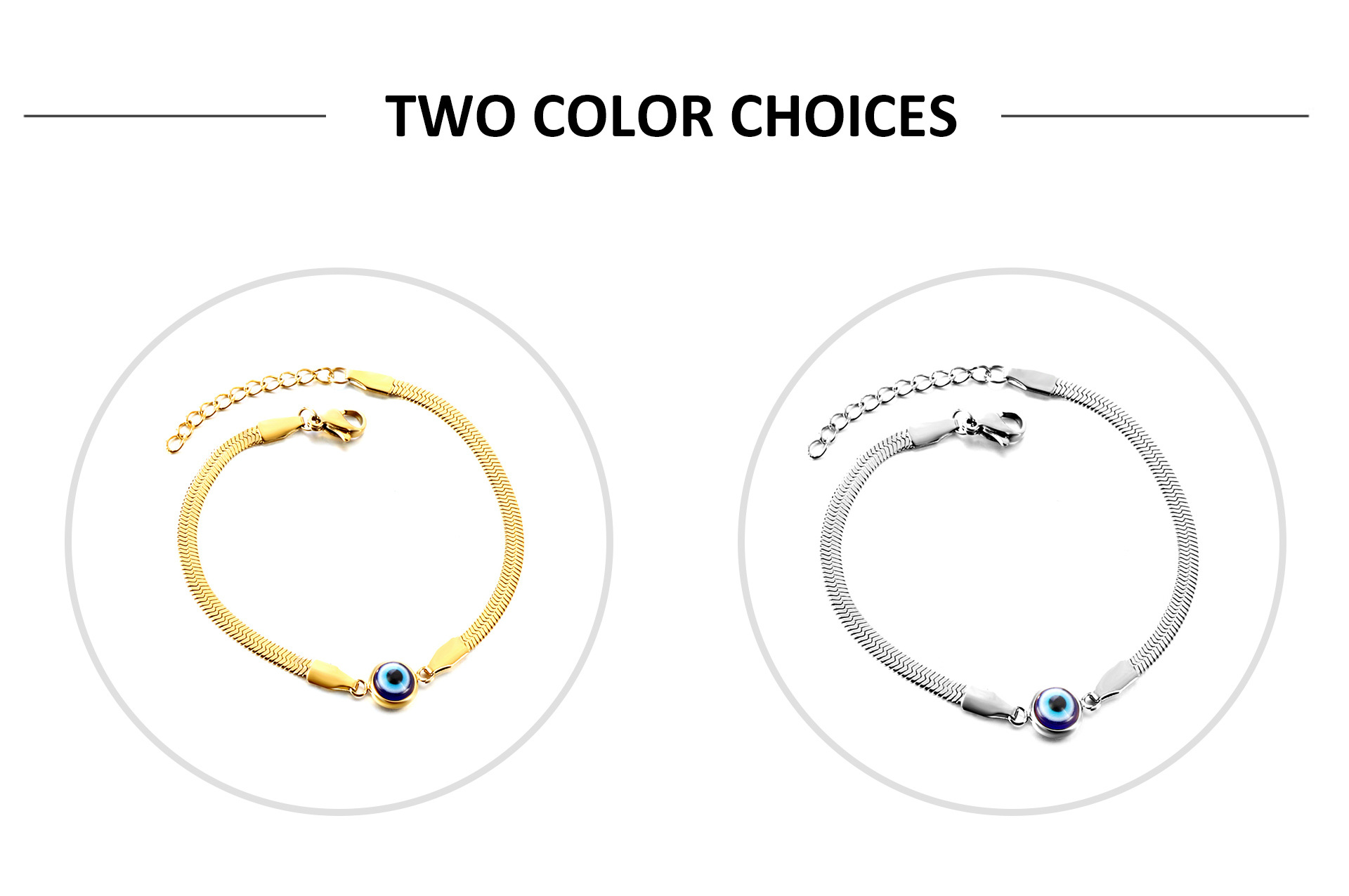 Fashion Eye Stainless Steel Plating Bracelets 1 Piece