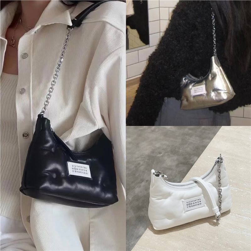 La versión coreana de majila, el mismo bolso mini axila, el bolso mm6, el bolso de cadena de piel de oveja, el bolso de hombro único, la mujer.