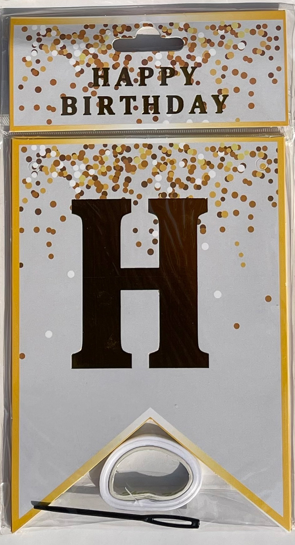 HAPPY BIRTHDAY fiesta de cumpleaños en inglés diseño diagonal de bandera de cola de mermaid letras banderas de color