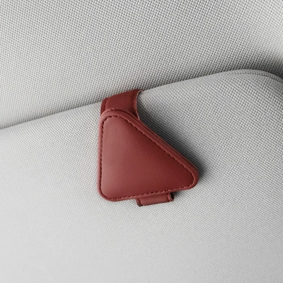 Car Glasses Clip, Multifunctional Car Glasses Clip/Bill Clip - red
