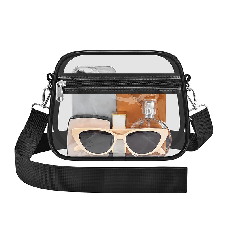 Amazon New Ladies Messenger Bag Transparent Bag Suitable Mini small size Transparent Wallet Transparent Bag Suitable for Everyday