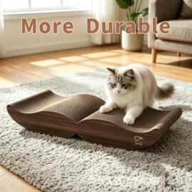 木质猫抓板猫窝耐磨大号猫沙发实木猫咪玩具用品磨爪器猫抓垫猫床