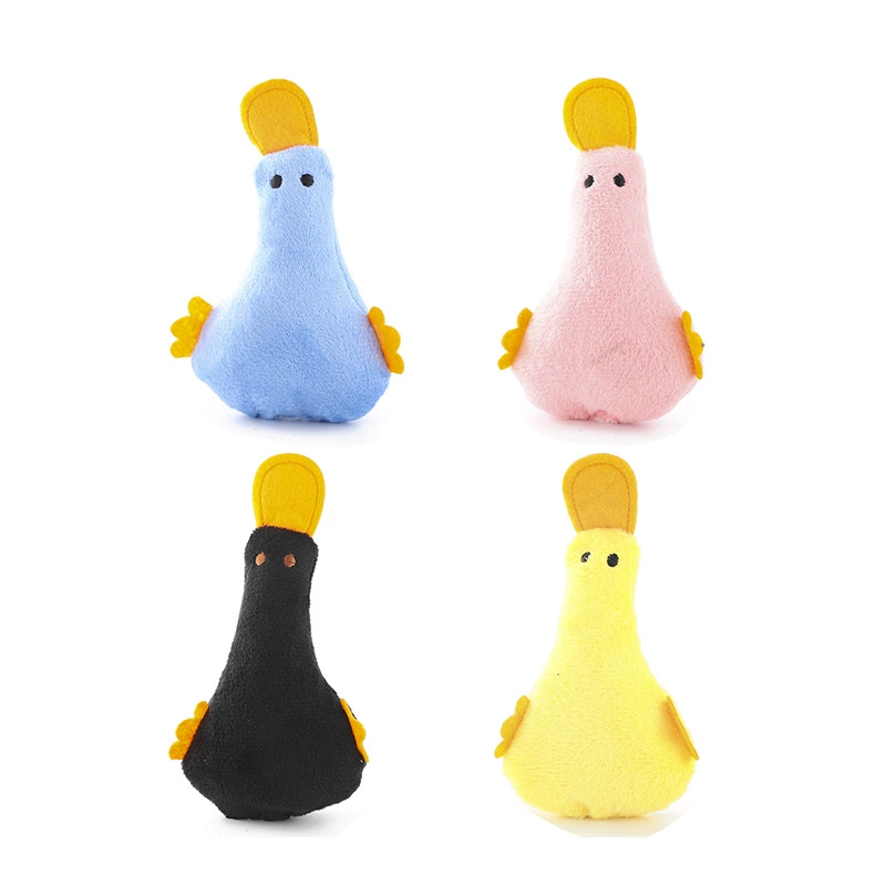 Haqi Factory Игрушка для кошек Трансграничная Amazon Cyber Red Duck Мятная звуковая бумага Дразнить Кошачья утка Звуковая бумага Утка Вентиляционное отверстие Утка