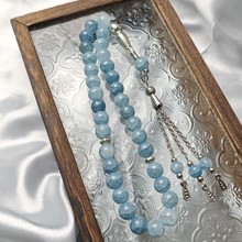 33颗龙纹石10厘穆斯林念珠阿拉伯礼拜Tasbih手串冰裂纹赞珠批发