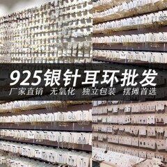 S925纯银高级感百搭精致时尚气质防过敏耳钉厂家批发夜市摆摊耳饰