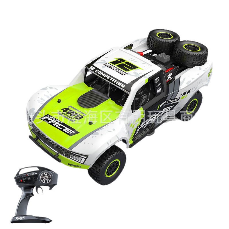 クロスボーダー 1:12 フルスケール四輪駆動ドリフトカーリモートコントロールオフロード高速車カラフルなライトビッグフットショートトラックモデル|undefined