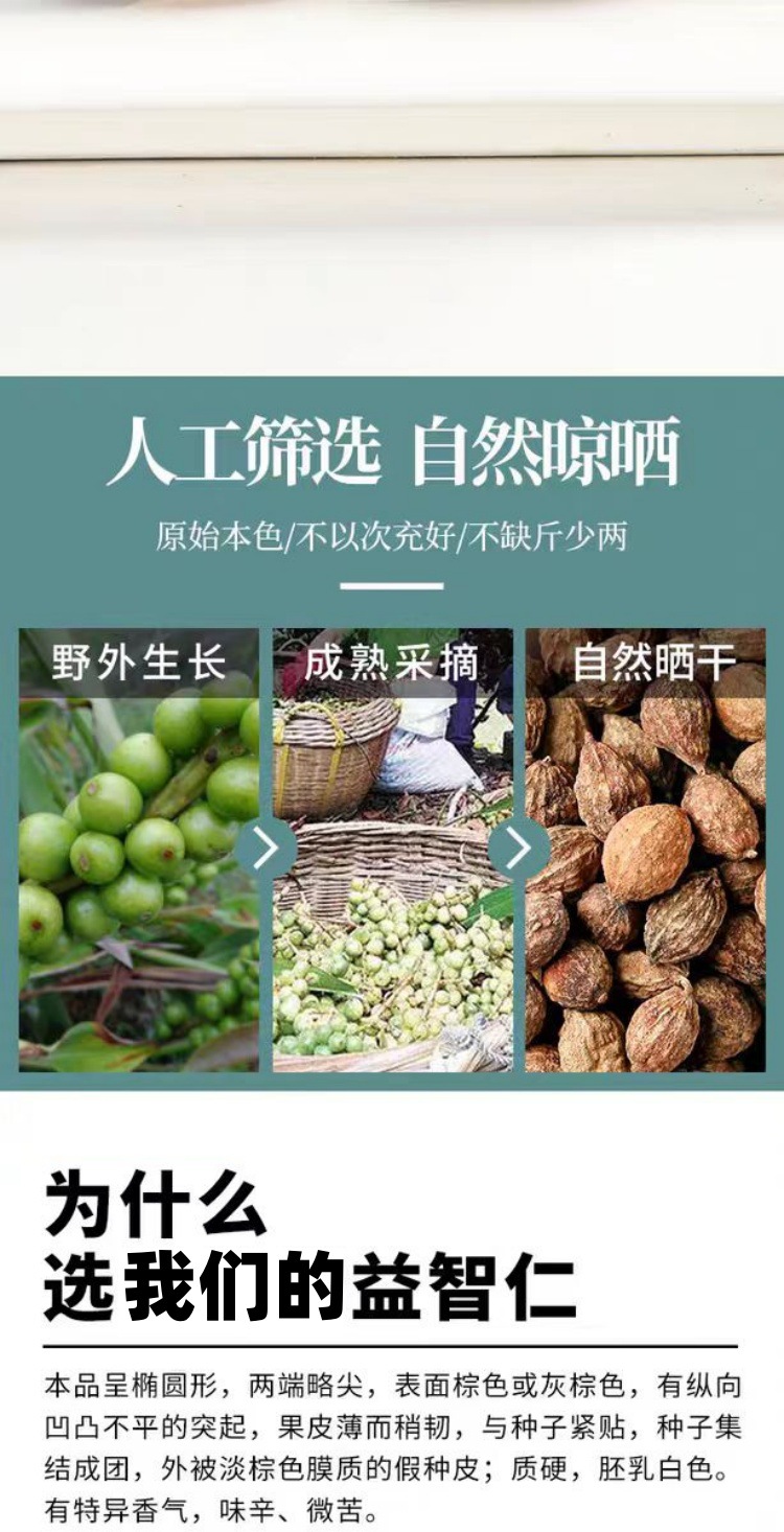 Yi Zhi Ren (Alpinia oxyphylla) — Hainan Dried Food-Herb Fruit, 500g key features