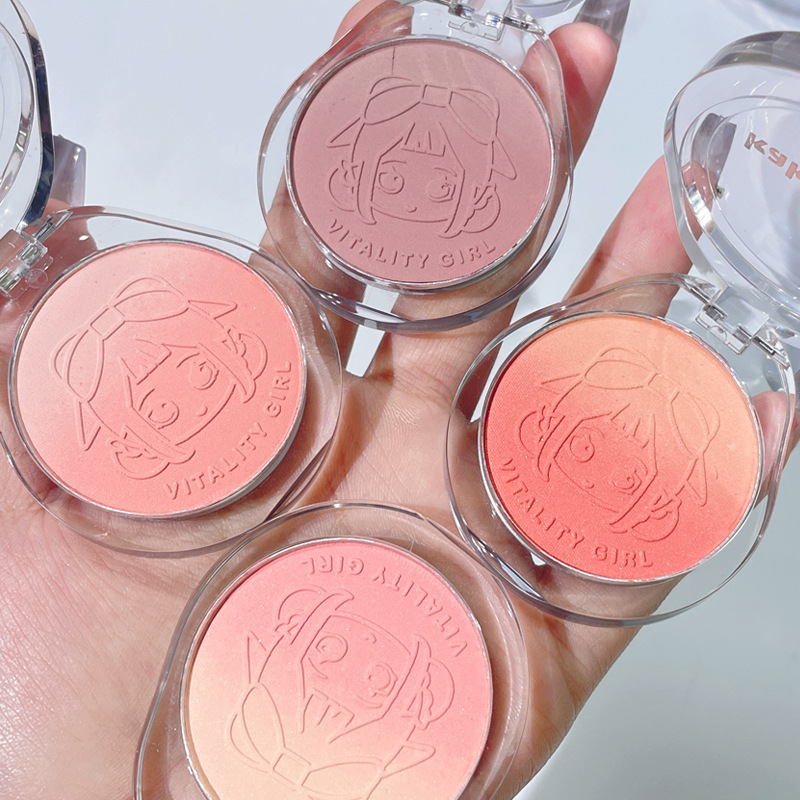 Kakashow Vitality Girl Gradient Blush Matte Fine Glitter Student Party Daily Whitening Peach Milk Tea Color Rouge Kakashow Vitality Girl Gradient Blush Matte Fine Glitter Student Party Daily Whitening Peach Milk Tea Color Rouge
