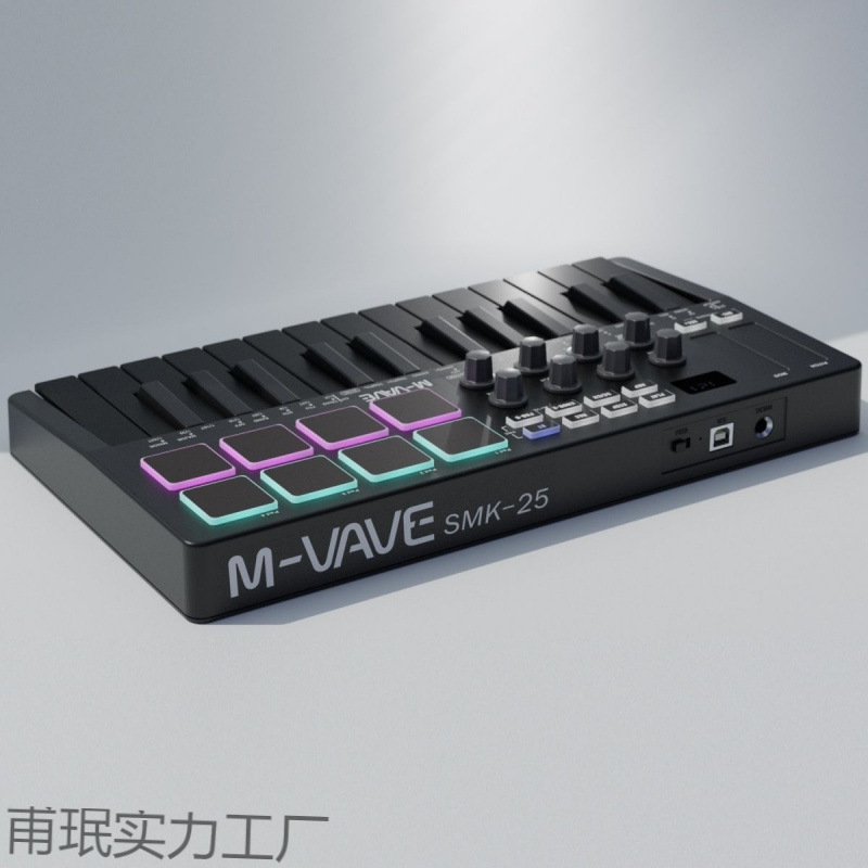 25 キー MIDI キーボードプロフェッショナル MIDI コントローラーパーカッションパッド音楽編曲|undefined