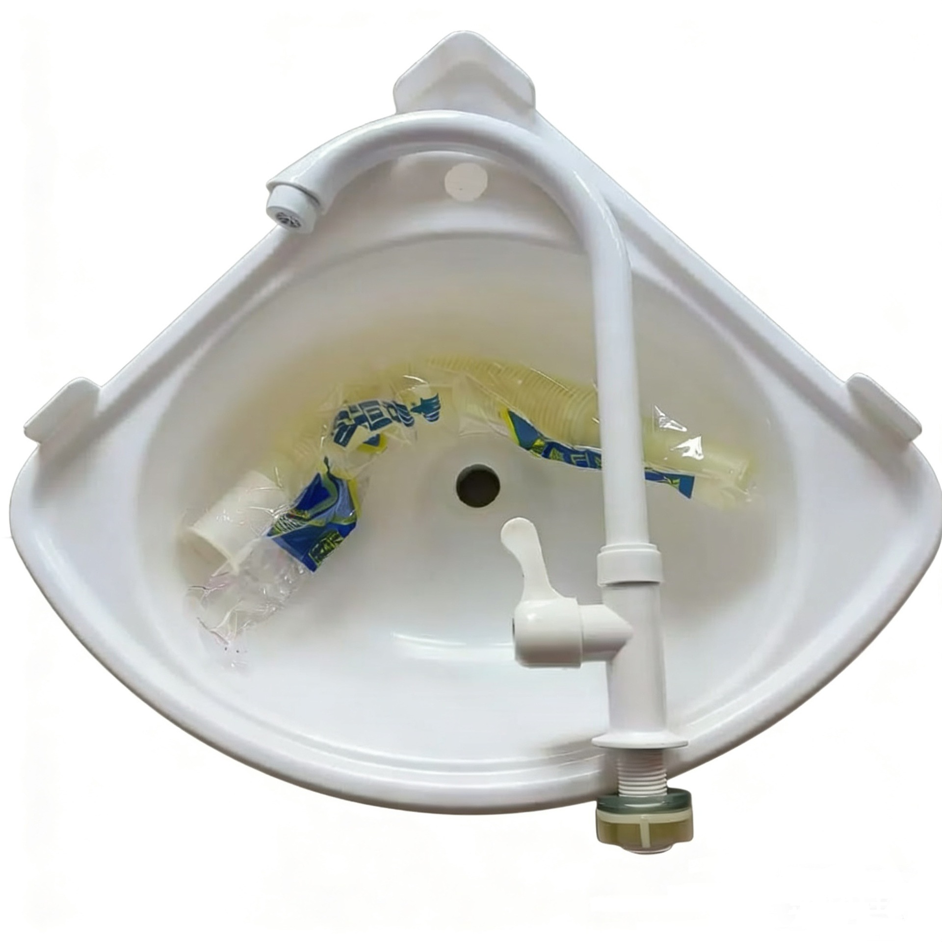 Mobile Toilet Plastic Wall-Mounted Triangular Washbasin Construction Site Simple Basin Rural Bathroom Corner Basin