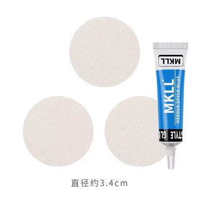 Hole Repair Cover Patch — Car roof lining - off-white-3-pieces-ceiling-glue-30ml-transparent